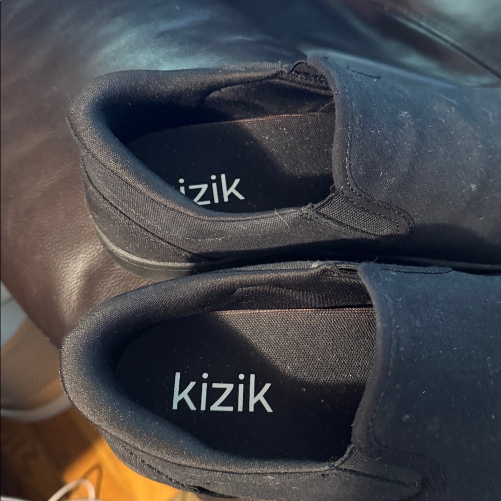 Kizik Venice Black Slip-On canvas, athletic sneakers Shoes Mens 9, Womens 10.5 - Picture 5 of 12